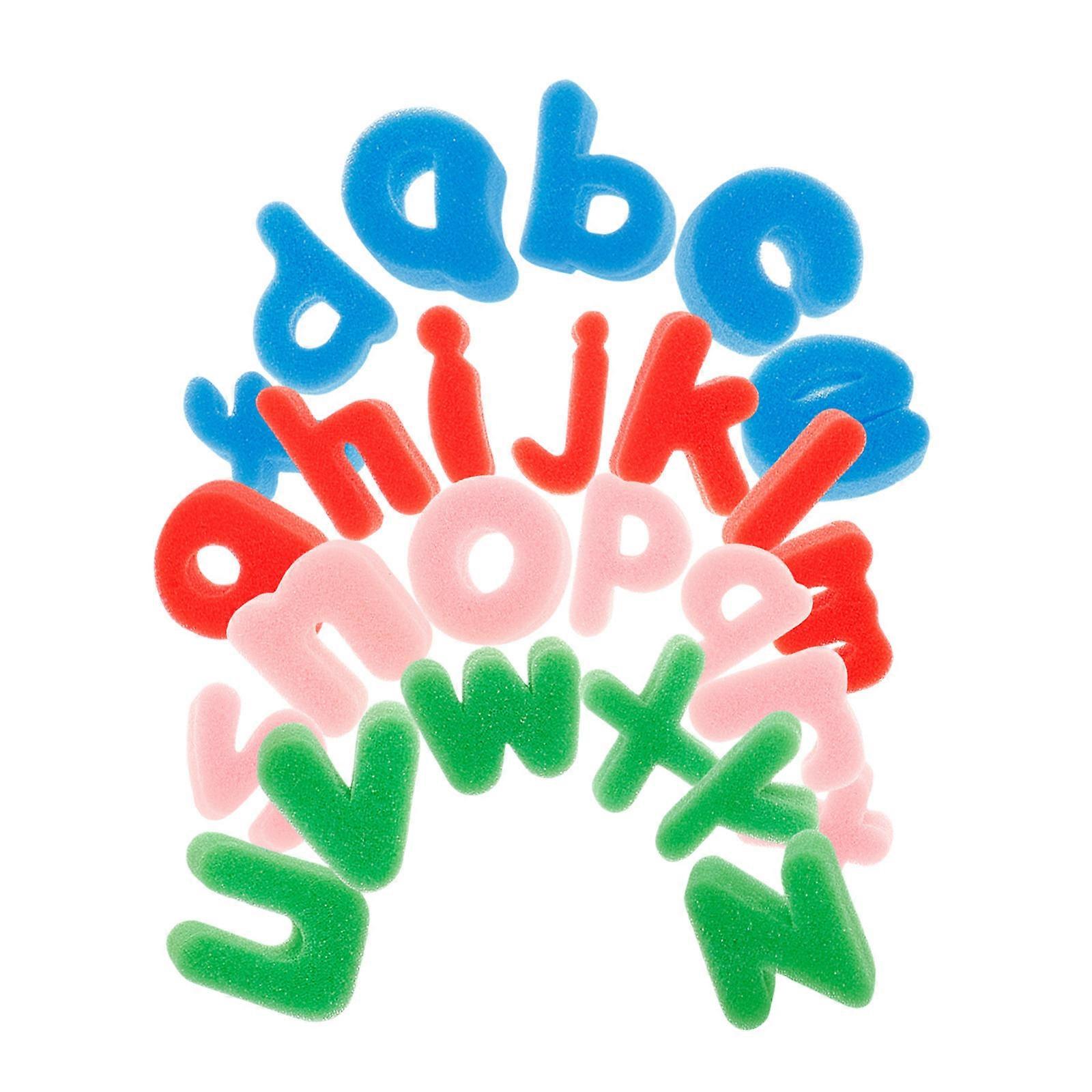 Sponge Painting Kit Alphabet Sponge Stamps for DIY 130Pcs Set