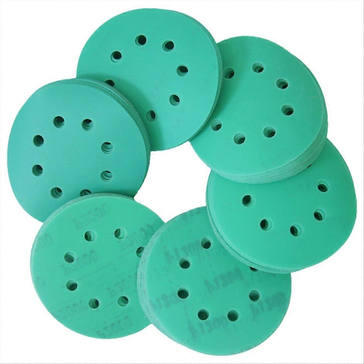 8 Holes Hook and Loop Sanding Discs,600/800/1000/1200/1500/2000 Fine Grits Assortment for Wood,Metal