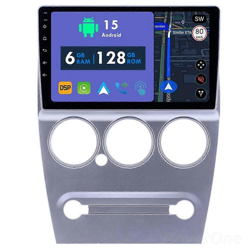 Car Radio 6G+128G CarPlay GPS Navigation Head Unit for Citroen C-Elysee C Elysee 2008 - 2013 Android Auto Bluetooth Stereo Touch Screen