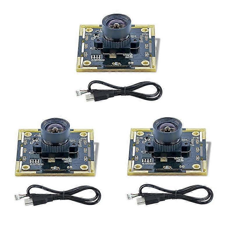 3Pcs 100 Degree Camera Module 1MP OV9732 1280x720 USB Free Driver Manual Focus with 0.5 Meter Cable