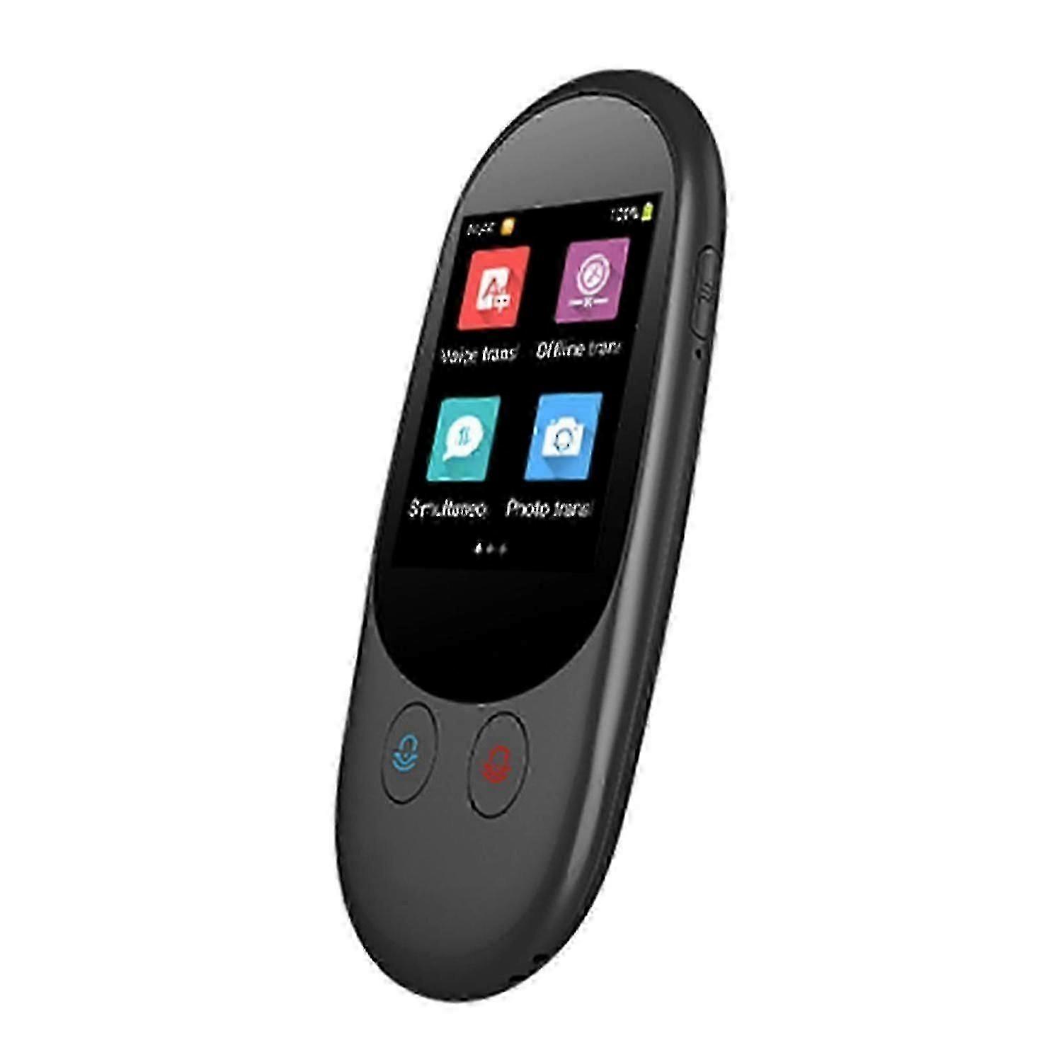 Portable Smart Voice Translator Support Photo Instantly Translation Device For Trip Business( Black
