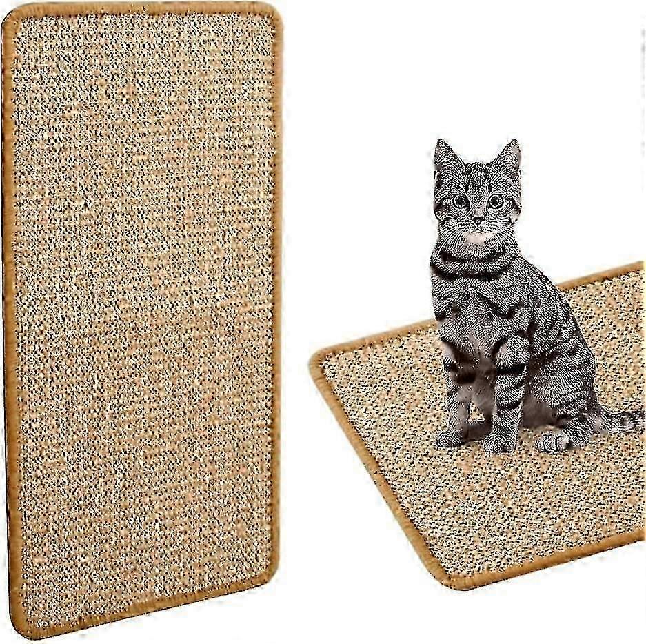ソファ保護用のサイザル麻カーペット付き猫爪とぎマット