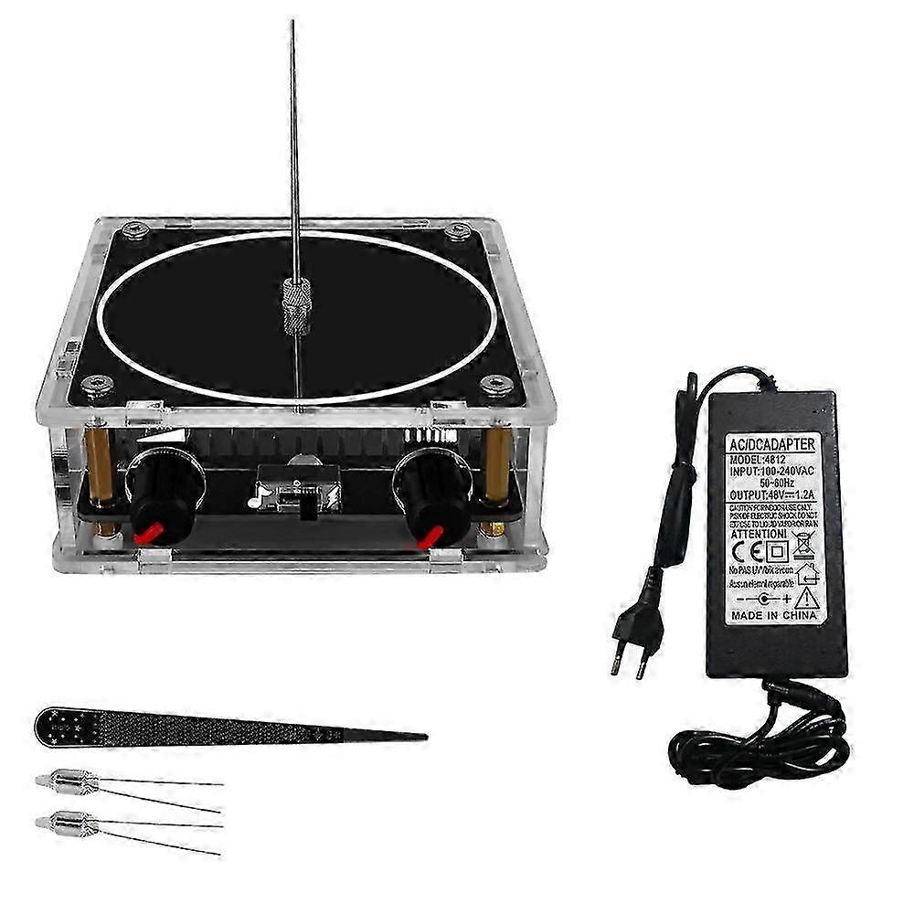 Music Solid State Tesla Coil Artificial Lightning Arc Plasma Loudspeaker Wireless Transmission Experiment Science Desktop Toy