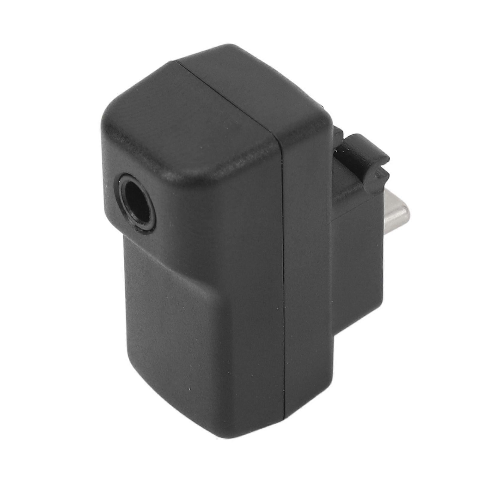 Action Camera Mic Adapter 2 in 1 Type C 3.5mm Sound Mic Charging Adapter for X4 Panoramic Sports Camera 