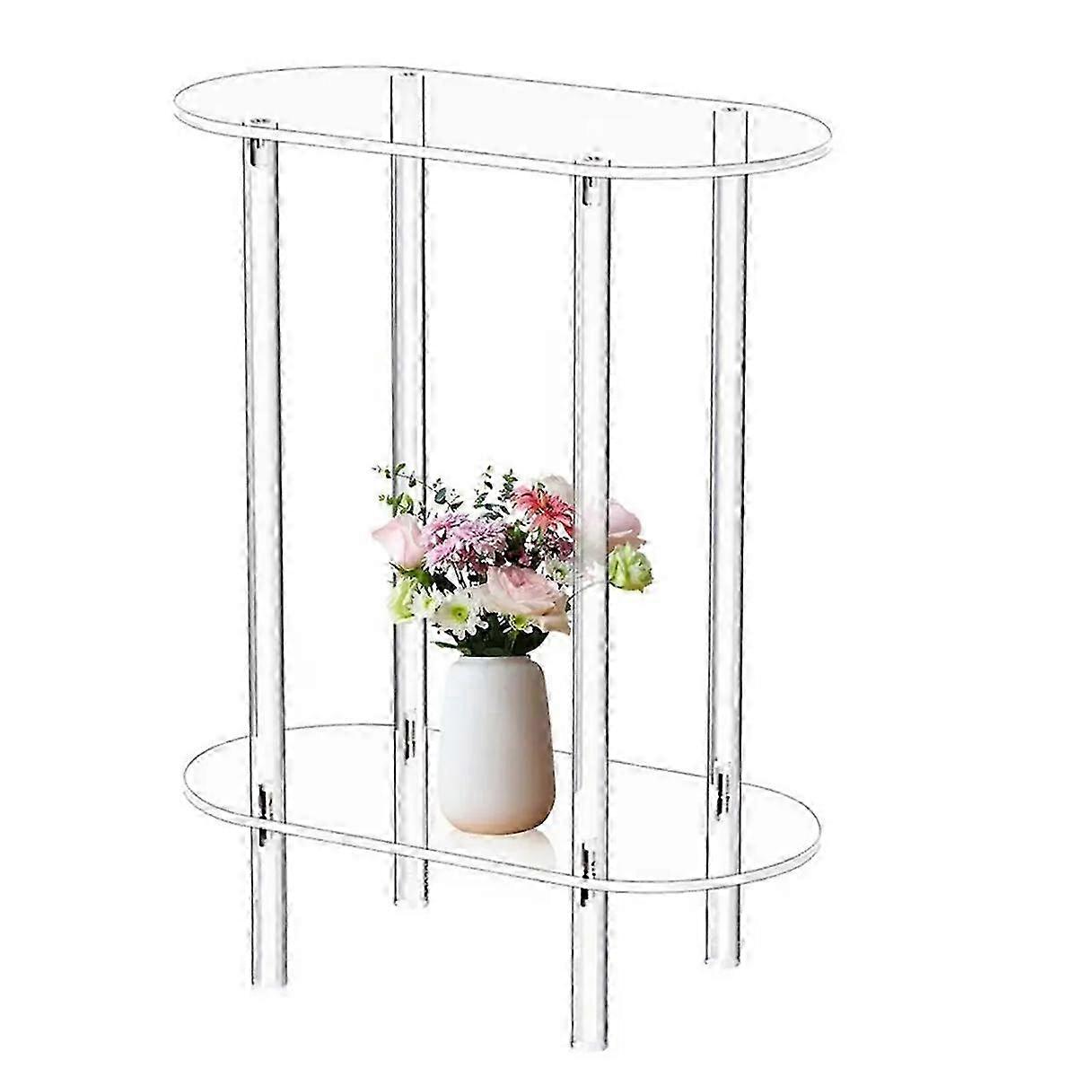 Sofa Table Side Transparent Tea Tables Table Acrylic Storage Cabinet