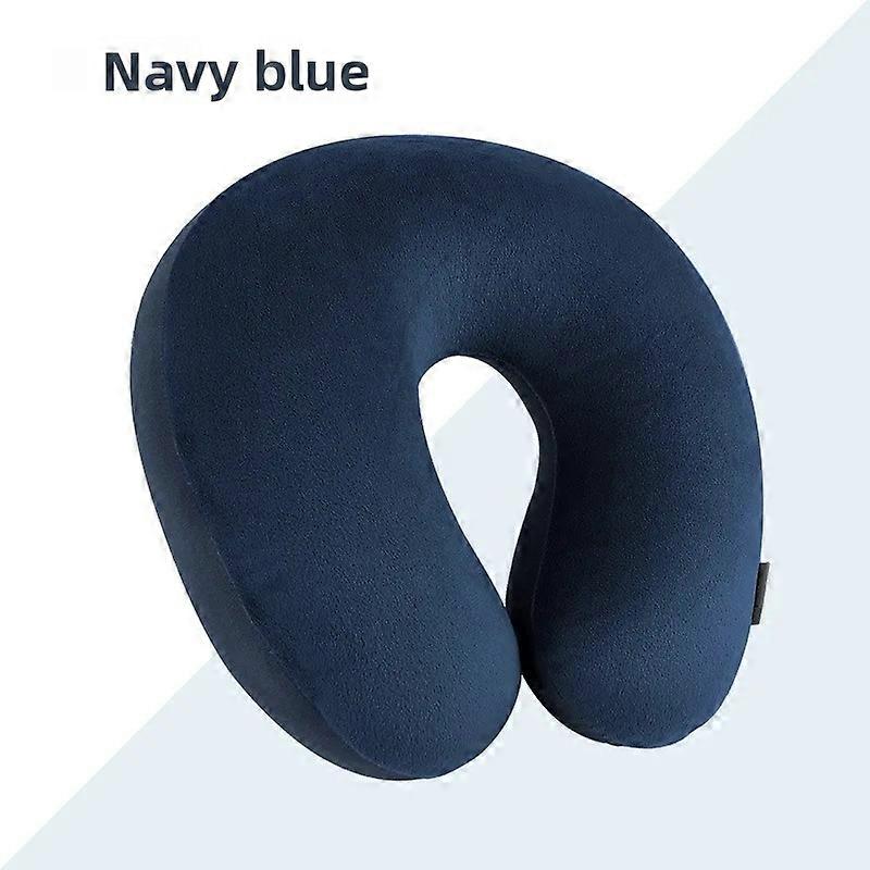 Portable Travel Neck Pillow U-Shaped Foam Particle Monochromatic Particle Pillow Office Neck Support Pillow Airplane Pillow
