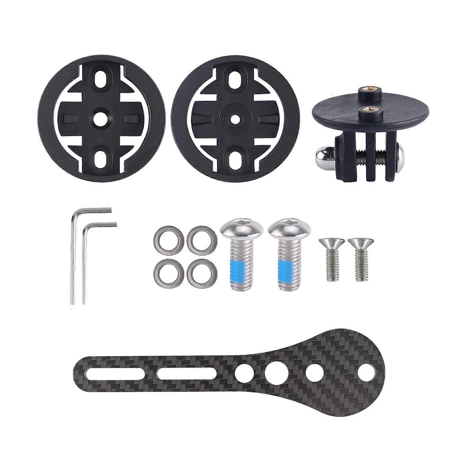 Quick Install Carbon Fiber Bike  Mount Adjustable Universal Cycling Device Clamp Easy to Use for Locate   Lights Multicolor