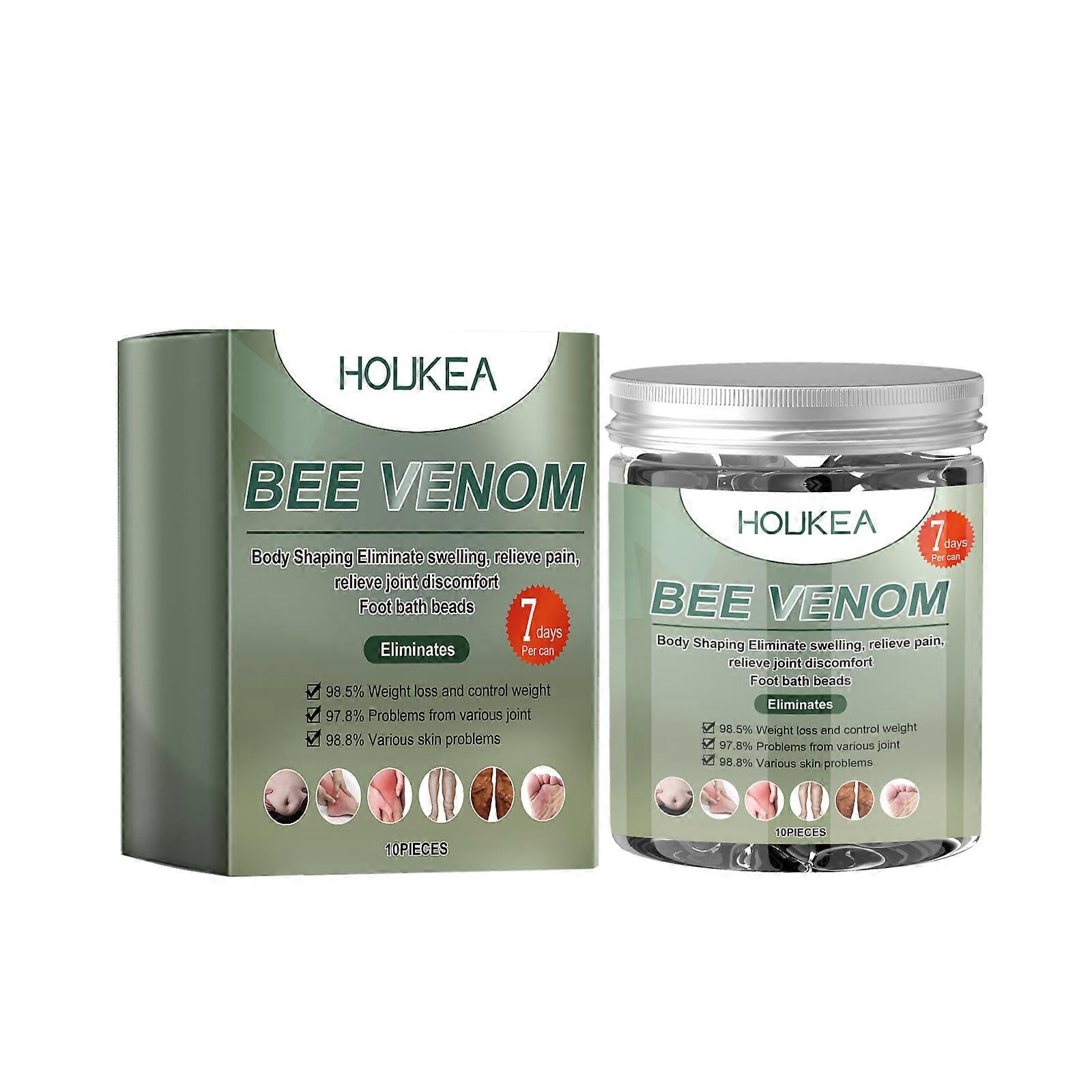 Bee Venom Foot Soaking Condensate Beads Contains Ginger Extract, Mint Extract, Vitamin E (Tocopherol)