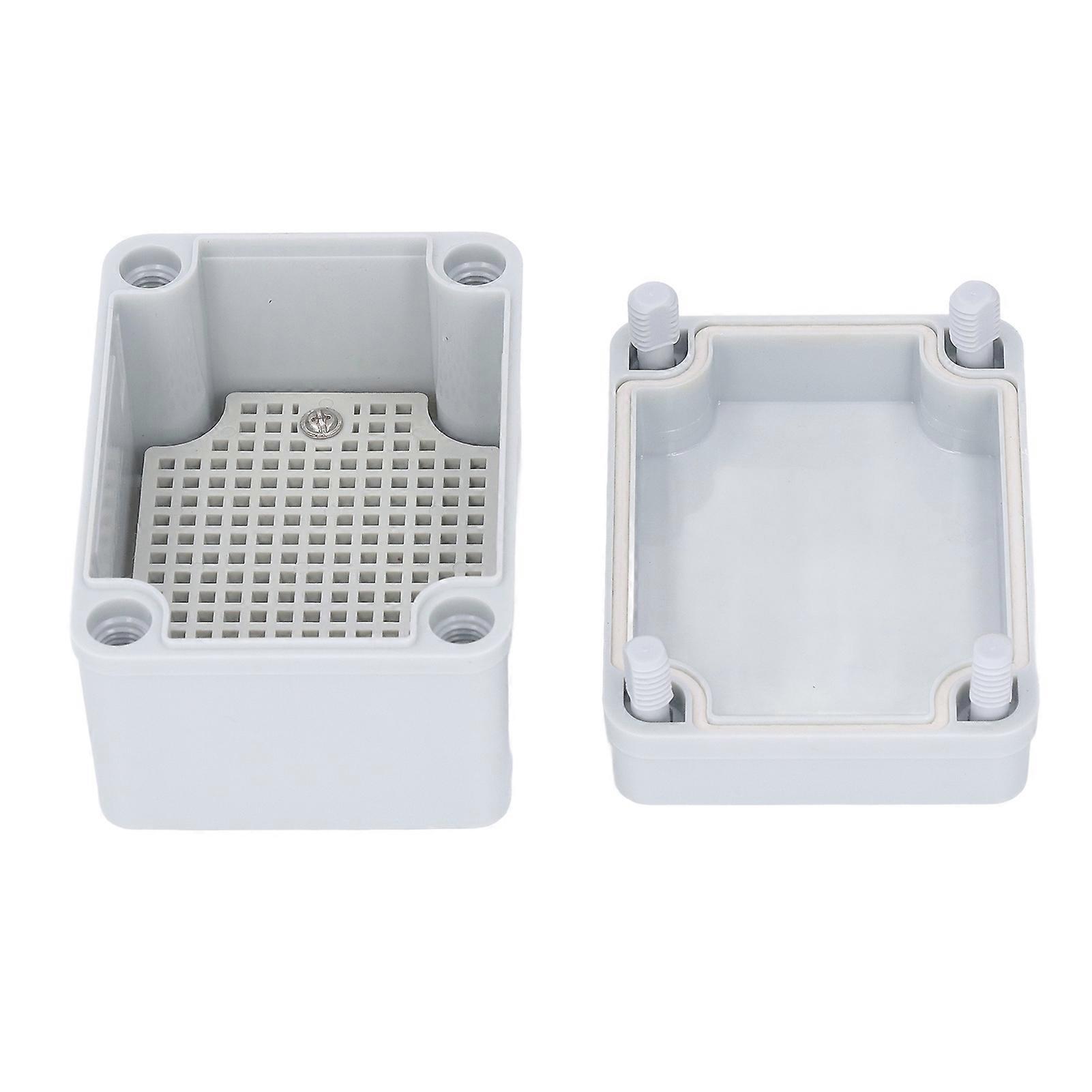 Junction Box with Mounting Plate ABS Plastic DIY Electrical Project Case IP67 Waterproof Dustproof Enclosure Grey