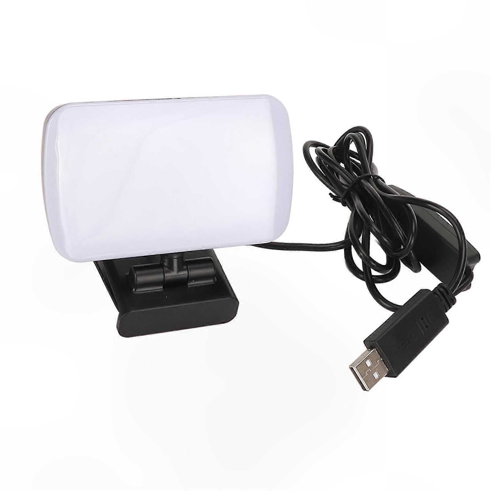 USB 3 Webcam Light with 10 Colors, 10 Dimming Modes, Flexible Mini Video Light for Laptop Meetings