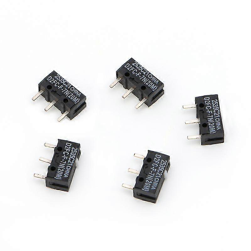 5Pcs 20M Micro Switch D2FC-F-7N For Mouse Replacement Substitute Tested SZRH