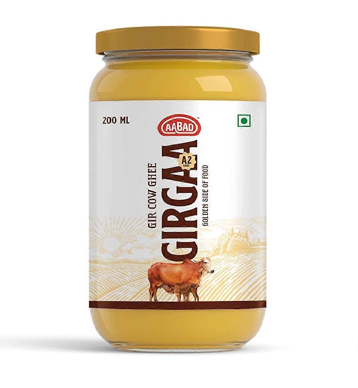 Butter Ghee from milk A2 (200 ml), Gir Cow Ghee Girgaa A2, Aabad