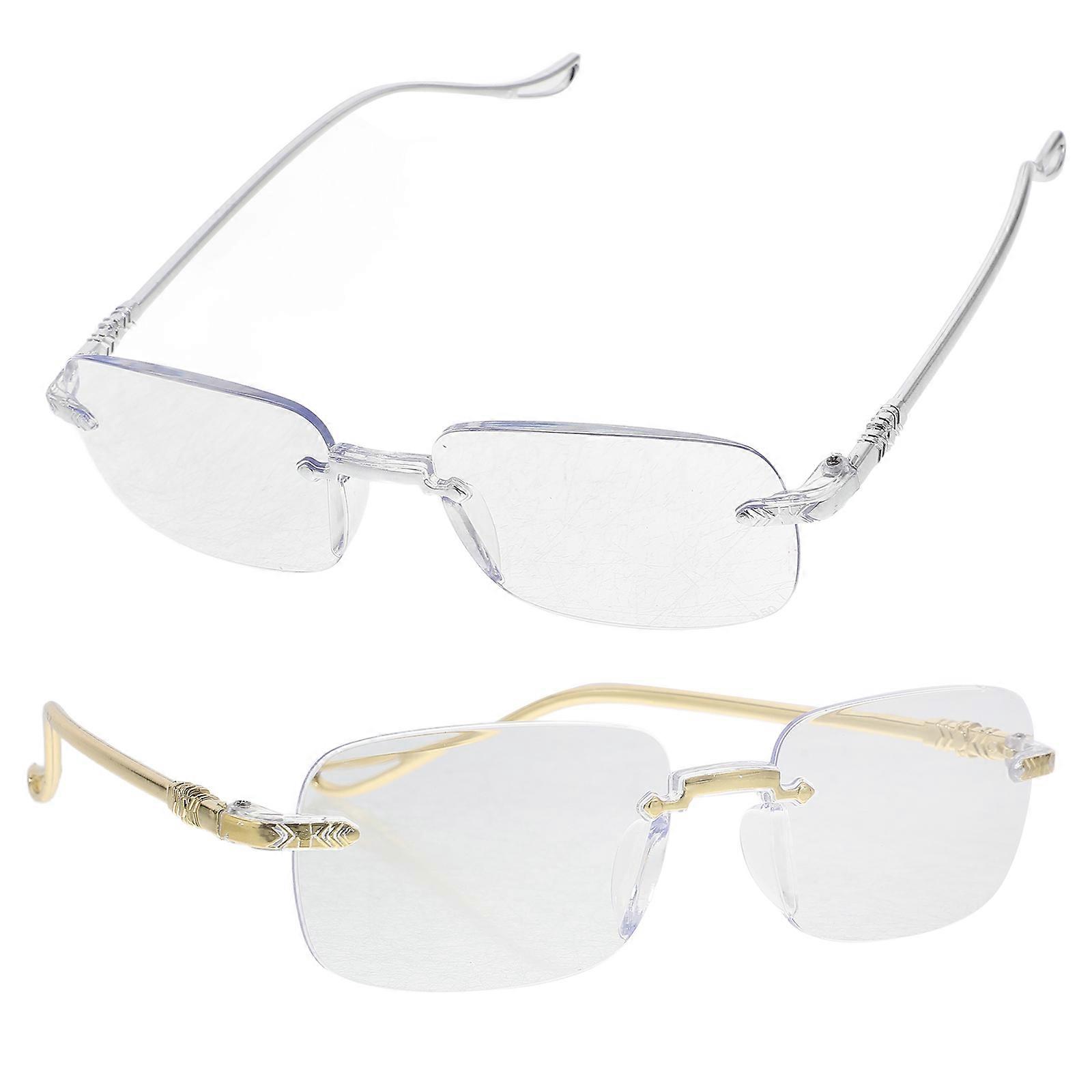 Frameless Adjustable Focus with Blue Light Blocking 2Pcs