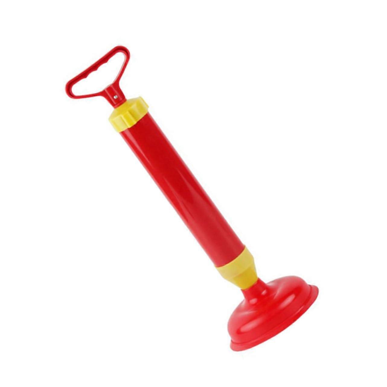 2 Pack Toilet Plungers with Plastic Suction Heads for Fast Drain Unblocking in Bathroom and Kitchen