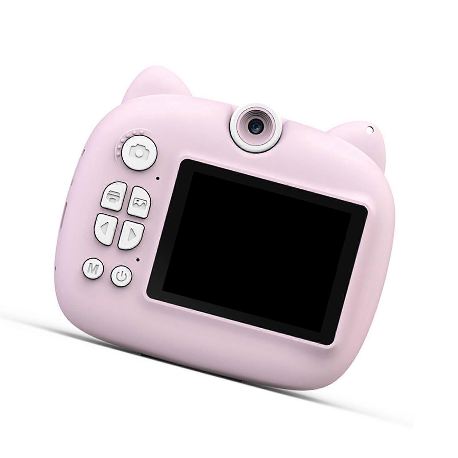 180度フリップレンズと48MPデジタルカメラ写真機能ピンクを備えた子供に優しいカメラ