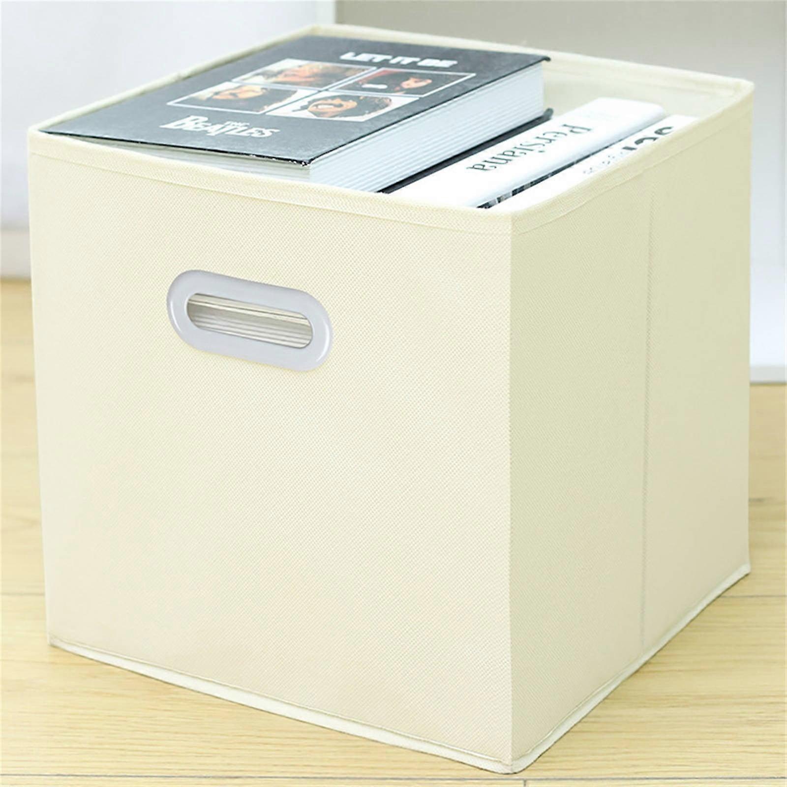 Yakbaofuo Storage Foldable Cube Organizer Fabric Drawer Set Of Beige Home Textile Storage