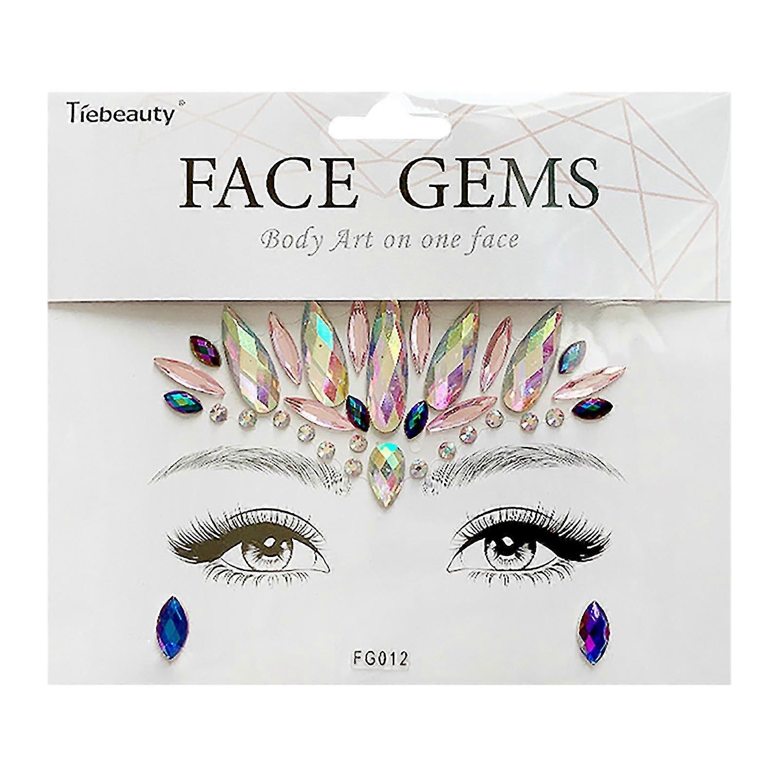 Face Rhinestone Tattoo Sticker Fg4001