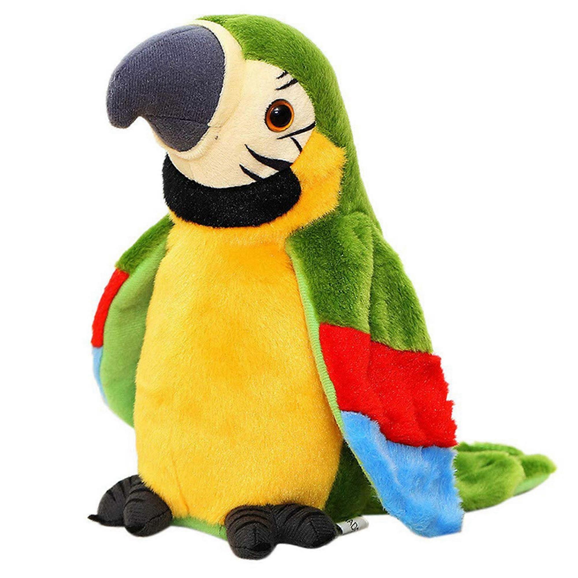 Funny Multifunctional Electric Plush Parrot Toy, Compatible with Voice Repeat Function – A Joyful Helper That Speaks & Learns!
