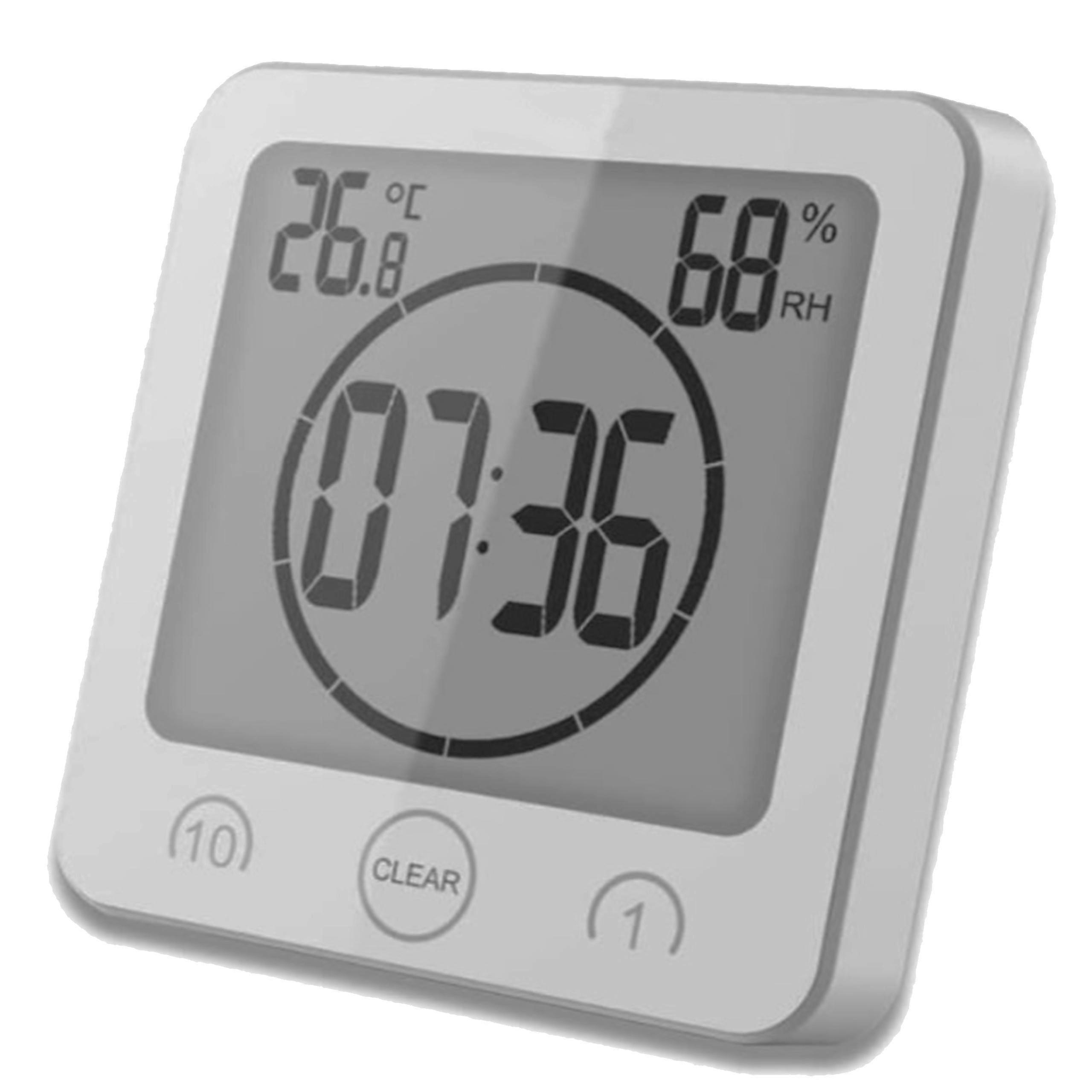 Bathroom Waterproof Wall Clock With Suction Cup