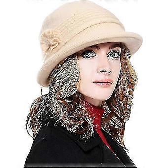 Women's Hat, Warm Knitted Bucket Hat With Peak x