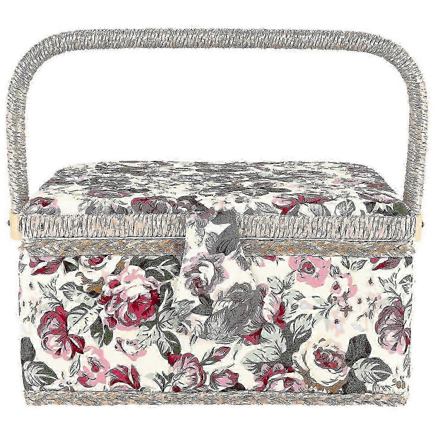 w For Extra Large Sewing Basketfor Needles Thread Tape Measure