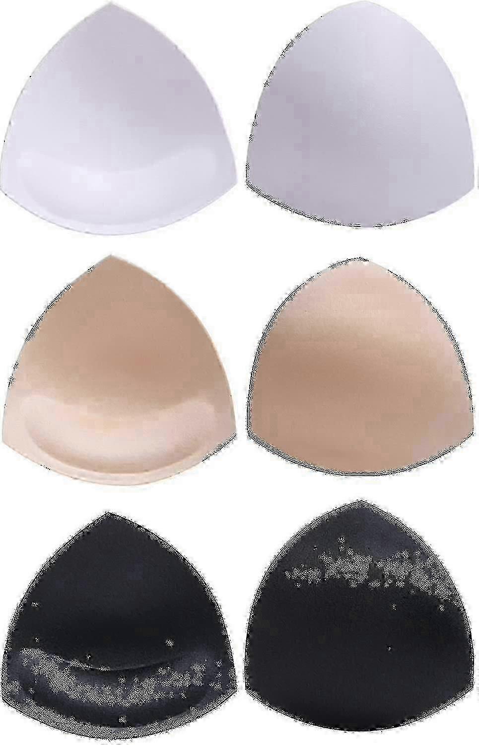 Bra Pads Bikini Pad Bra Inserts Push-up Pad, 3 Colors, Triangle - jjS