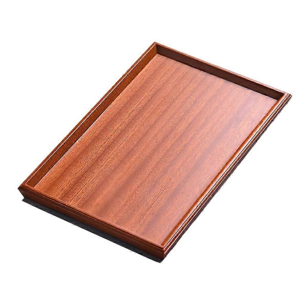 Serving Tray Rectangular Floral Tea Coffee Cups Storage for Breakfast Home Table (Color B, Size S)