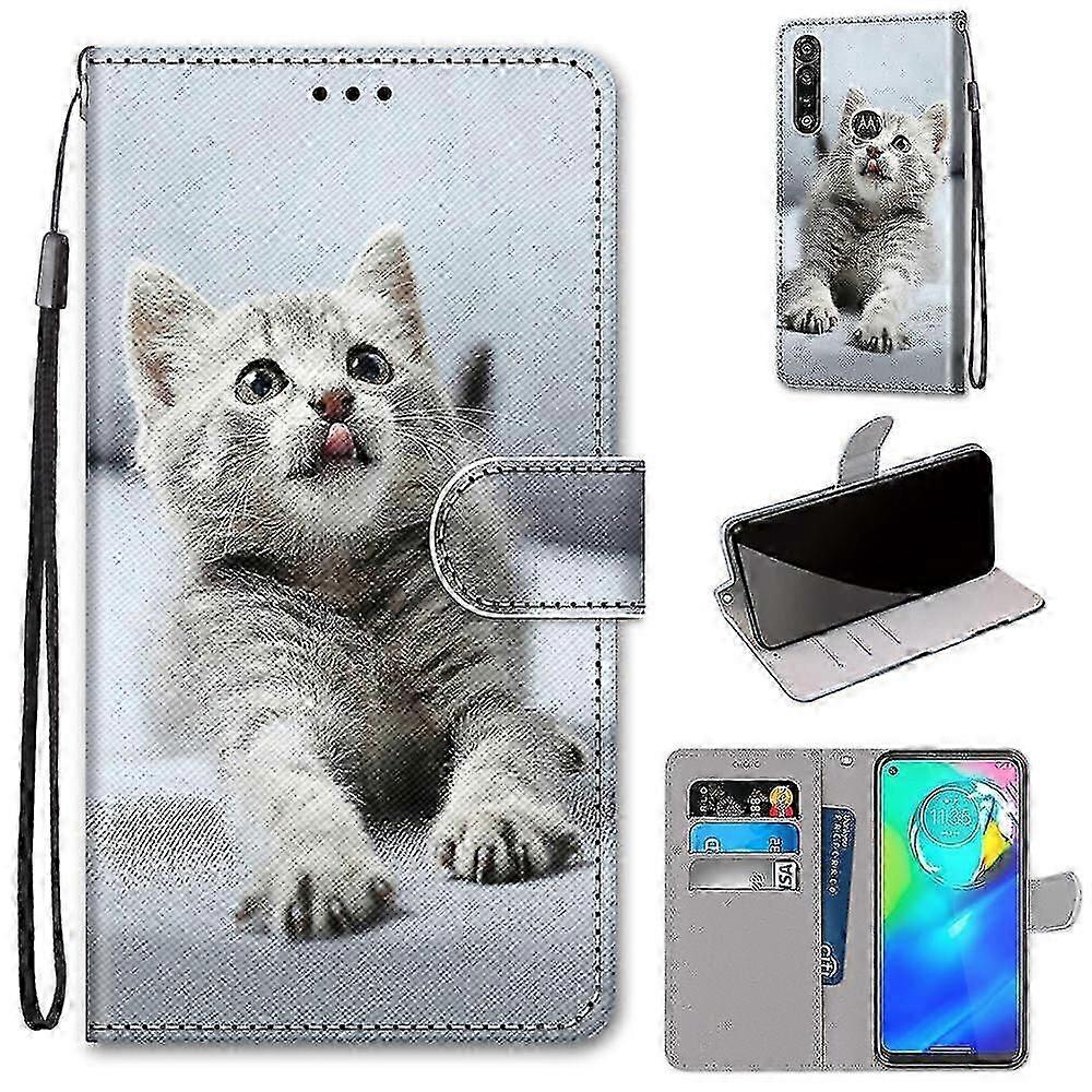 حالة لحقيبة موتورولا موتو جي باور 2020 Kitten Cat