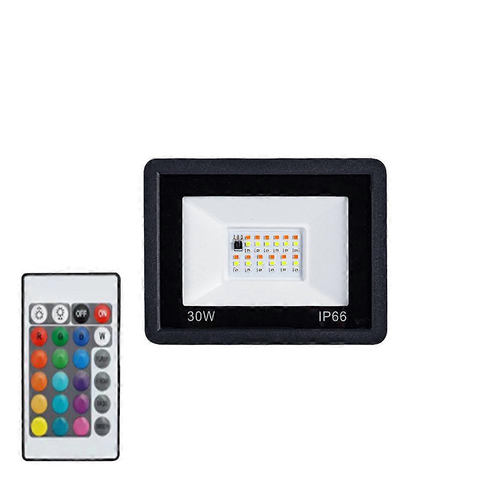 Projecteur LED RGB 30 W IP66 avec télécommande