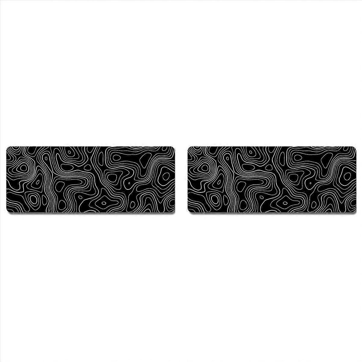 2X Topographic Contour Extended Big Mouse Pad Computer Keyboard Mouse Mat Mousepad with 3mm Non-Slip