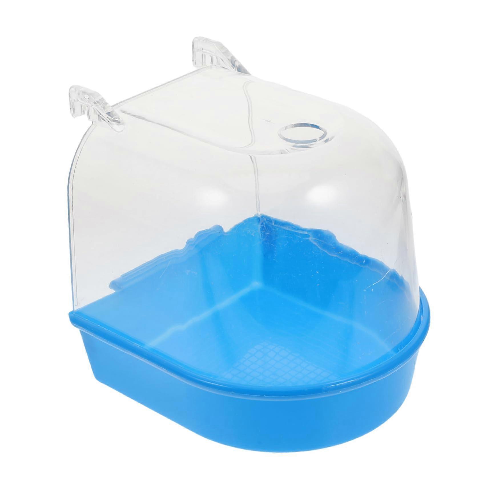 Bath for Bird Cage with Easy Clean ABS Material for Small Pet Birds