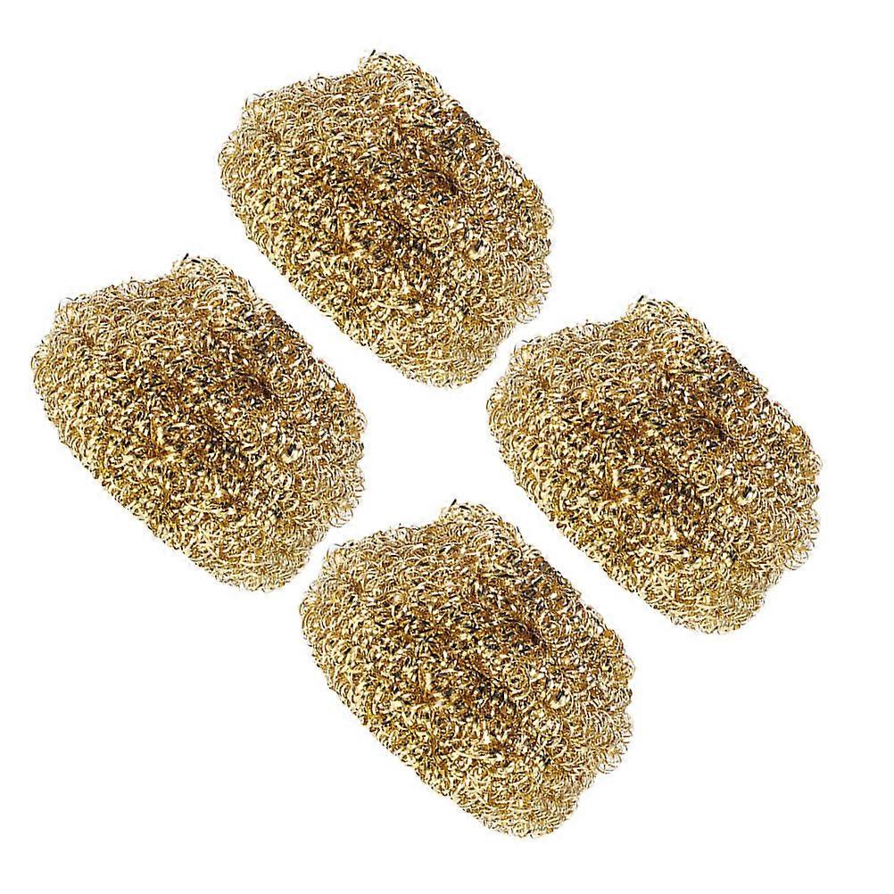 Brass Solder Tip Cleaner Kit 4Pcs For Electronics Soldering And DIY Projects With Copper Wire Cleaning Balls