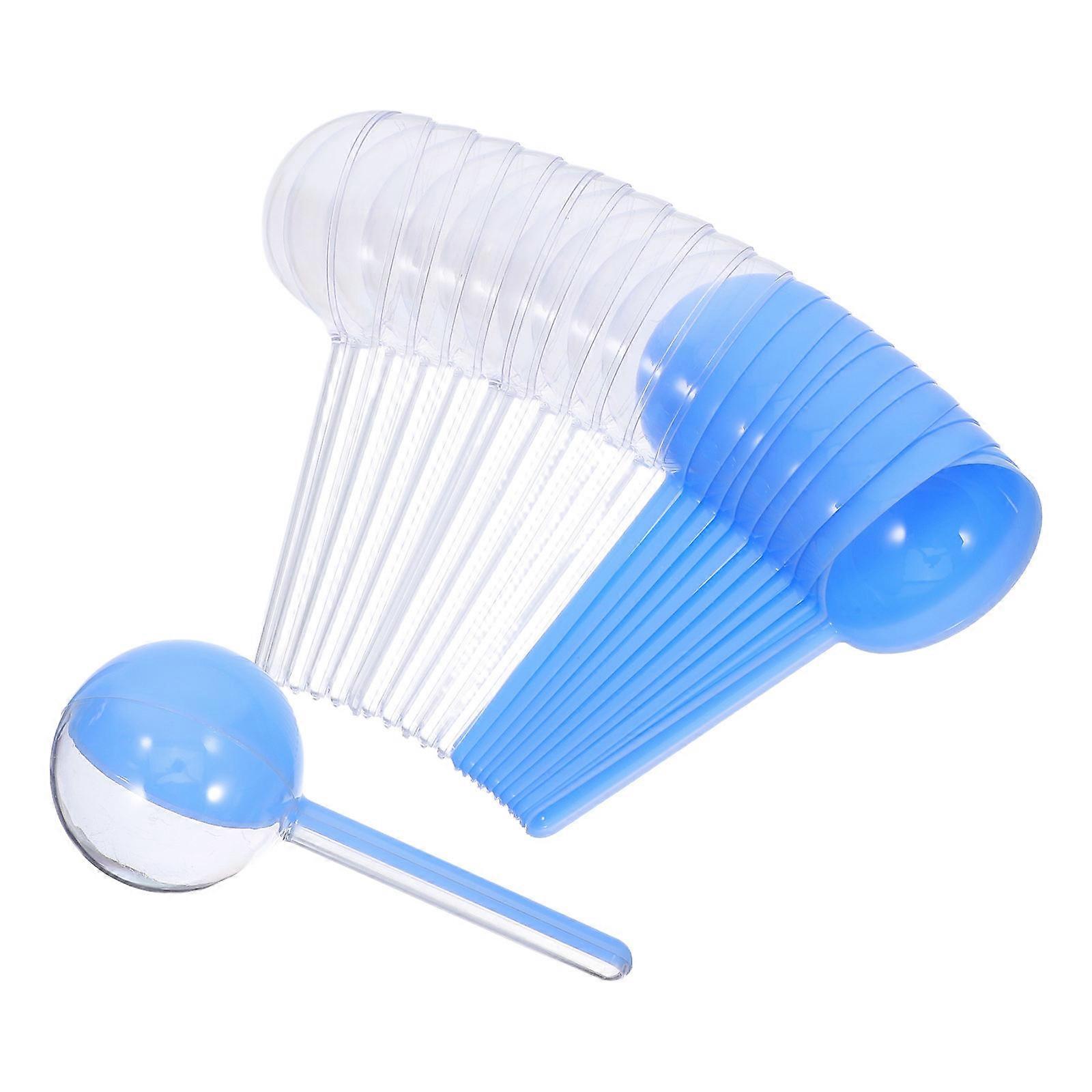 Lollipop Packing Box Plastic Round Storage Case for 12Pcs with Handle