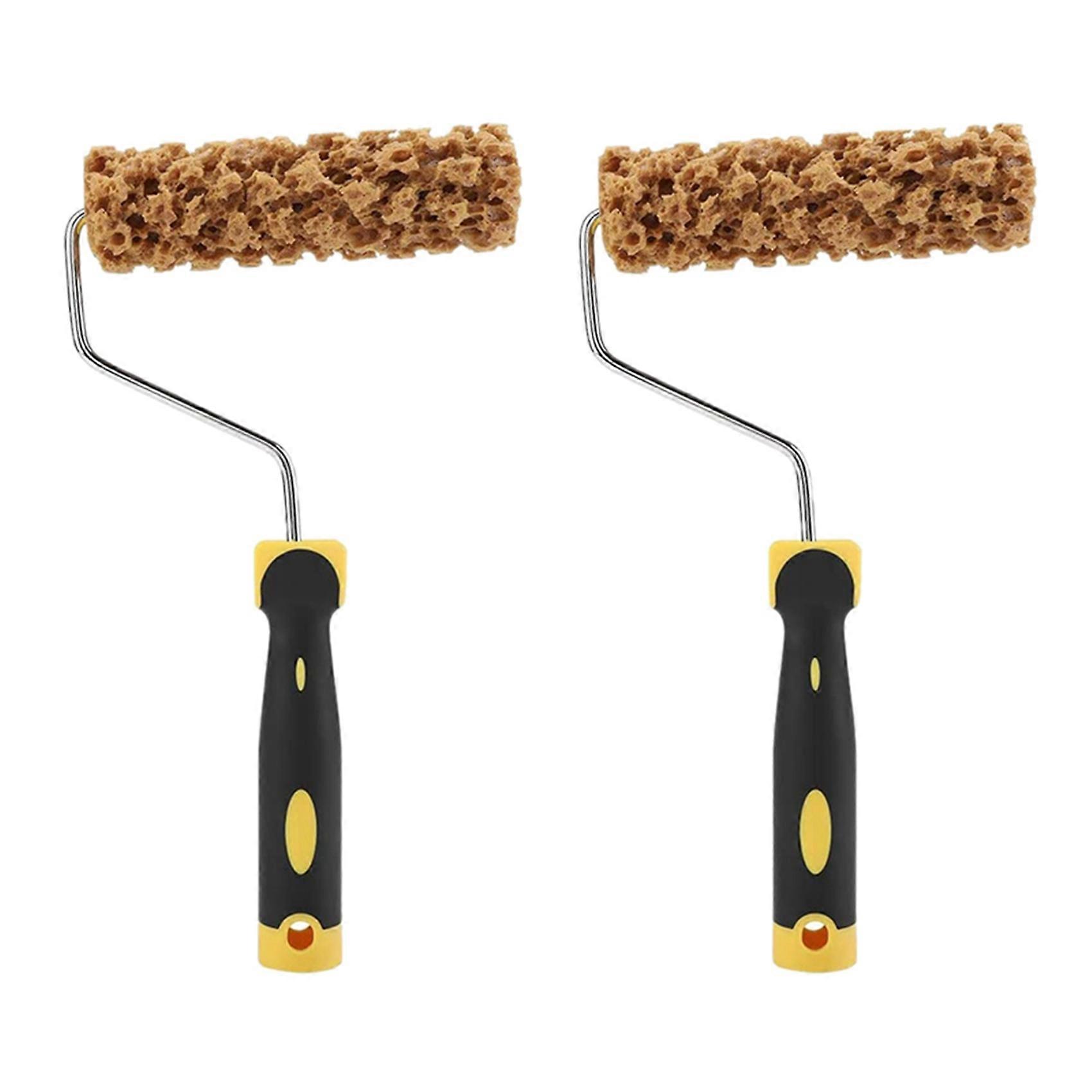 2X M60 Seaweed Sponge Roller Brush Imitation Seaweed Sponge Roller Pattern Liquid Wallpaper Paint Texture Tool