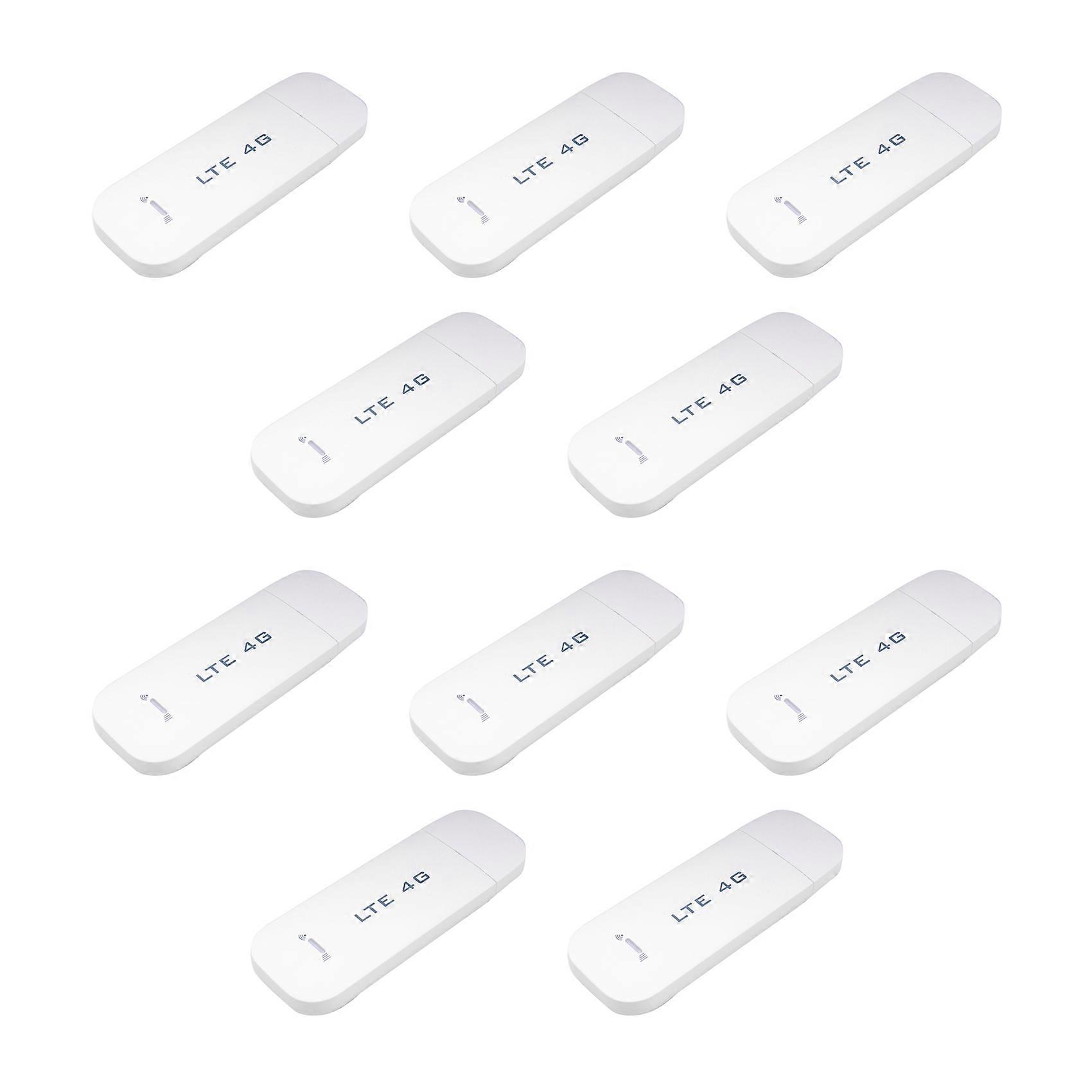 10X 4G WiFi Router USB Dongle Wireless Modem 100Mbps with SIM Card Slot Pocket Mobile WiFi for Car Wireless Hotspot