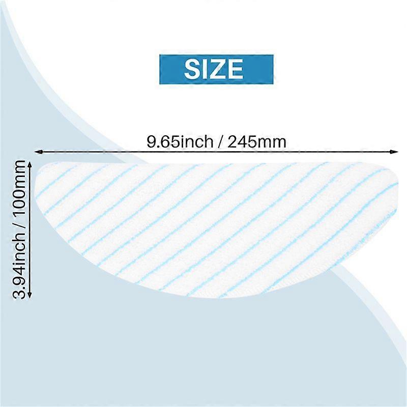 120Pcs Microfiber Mopping Pads for OZMO T8 T9 
