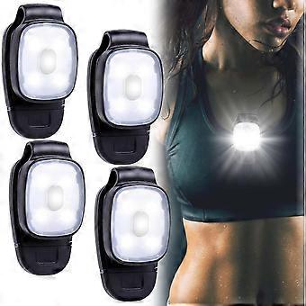 Hardlooplampen met clip voor hardlopers (4 stuks) - LED-cliplampen voor hardlopen in de nacht