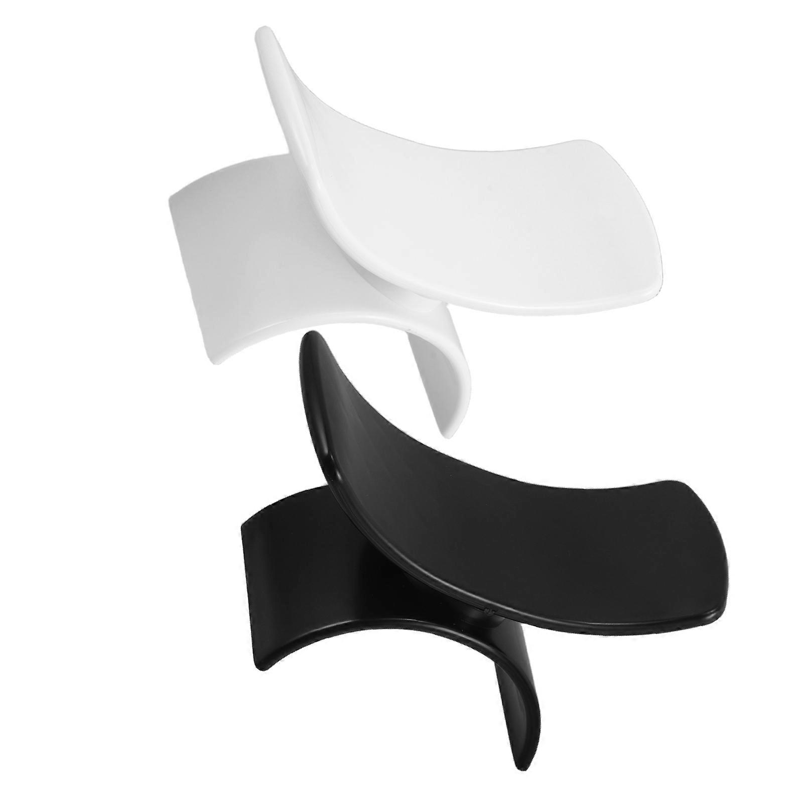Manicure Pillow U-Shaped Hand Rest Cushion for Nails 2Pcs Plastic Material