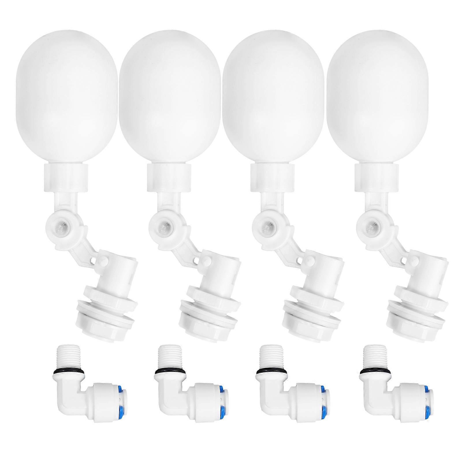 Automatic Water Float Valve ABS Float Ball Valve for Livestock Water Tank 4Pcs