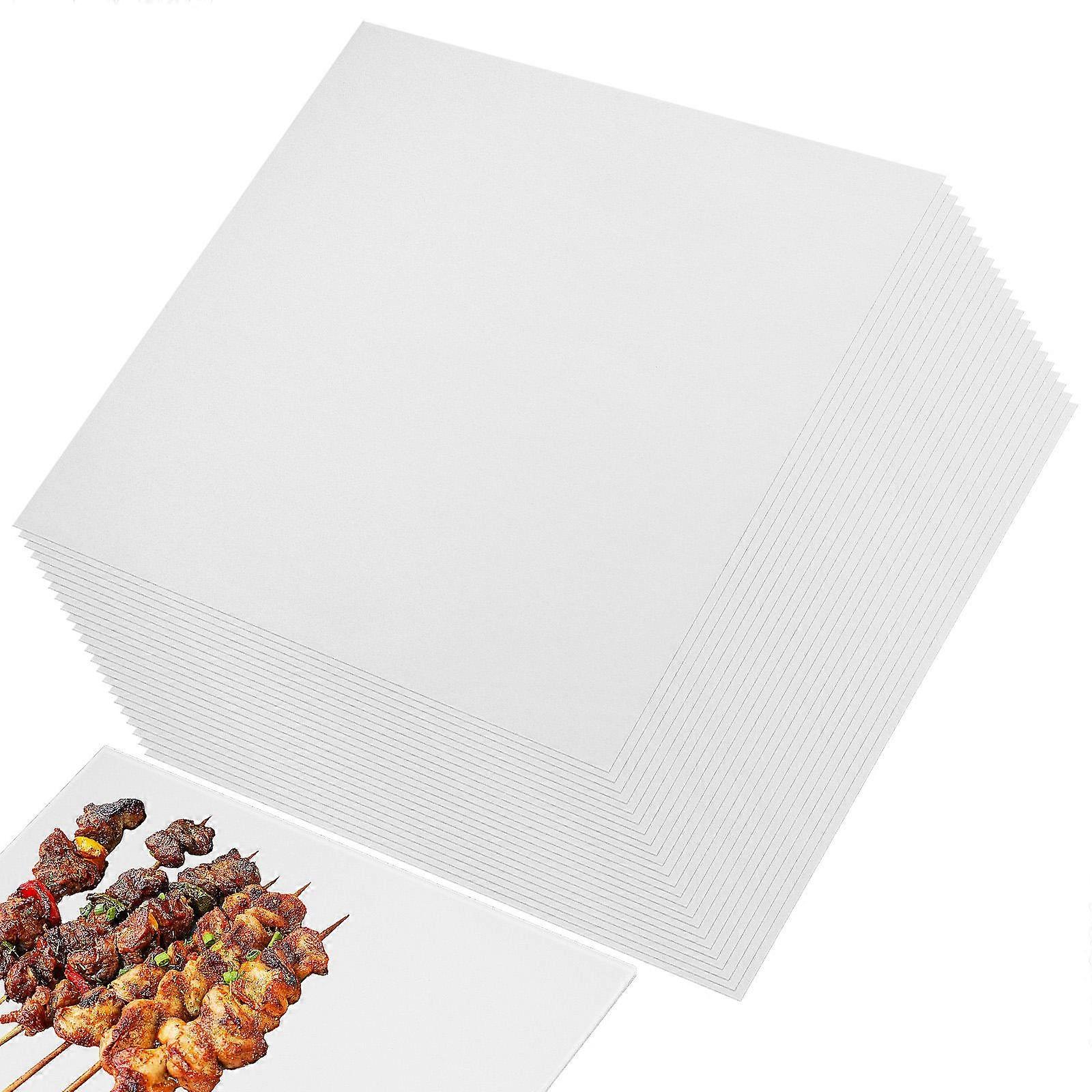 White Parchment Paper Baking Sheets for Cooking Use 50 Sheets Pre-Cut