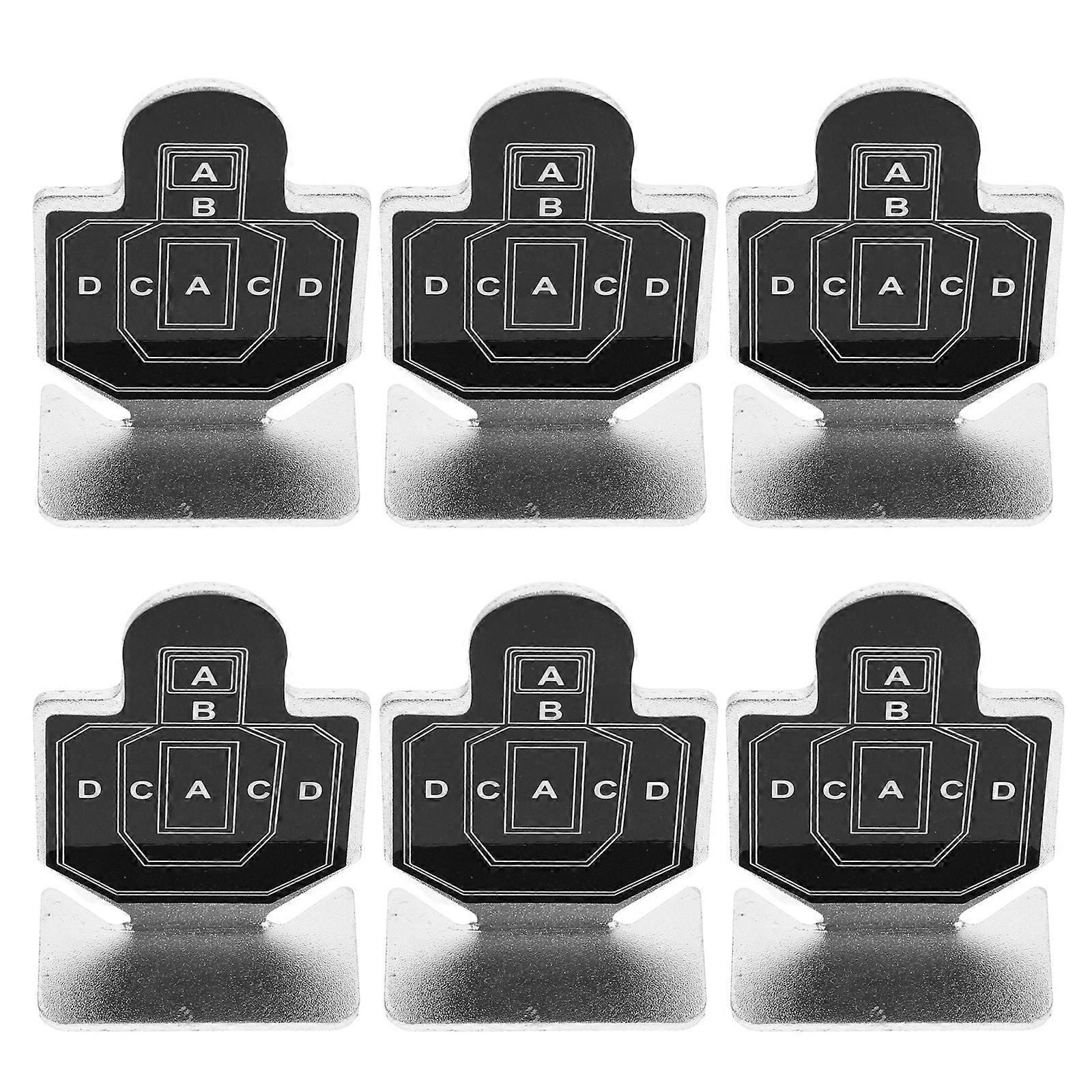 6Pcs Metal Training Target for Shooting Practice Set