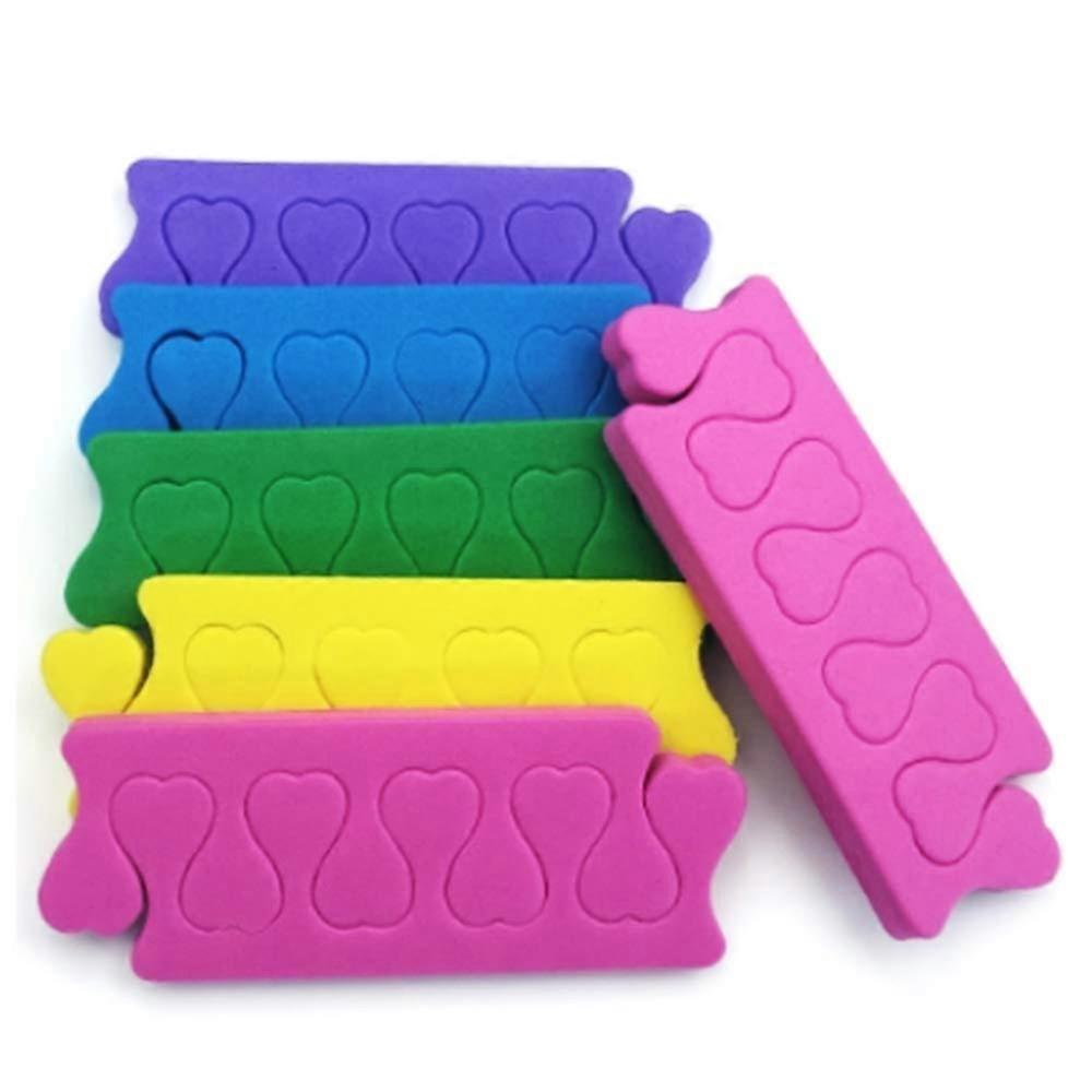 Toe Separators Toe Spacers 12 Pairs Colorful Foam for Pedicure Manicure Nail Polish Application