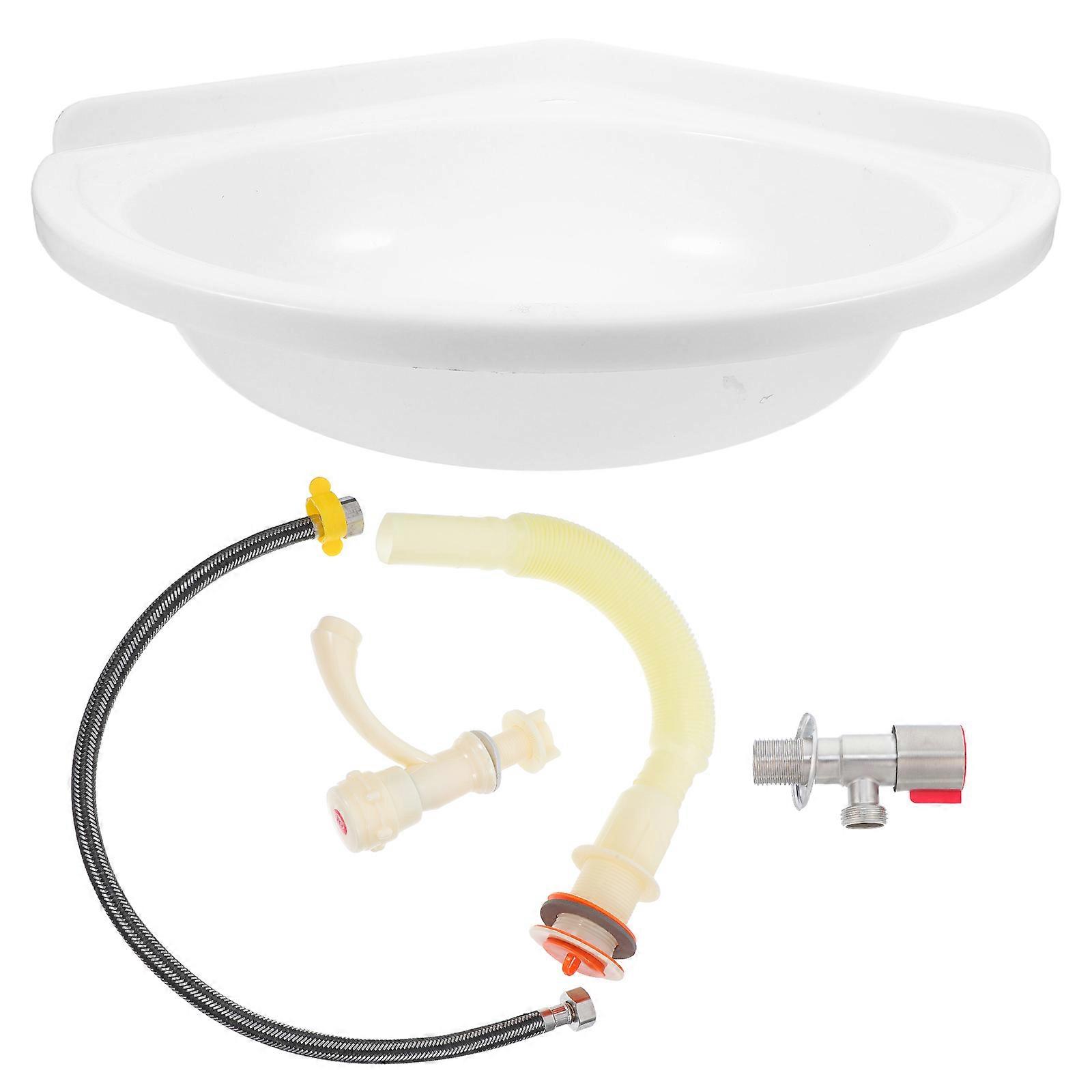 Wall Mounted Corner Washing Basin Plastic Sink for Bathroom Use