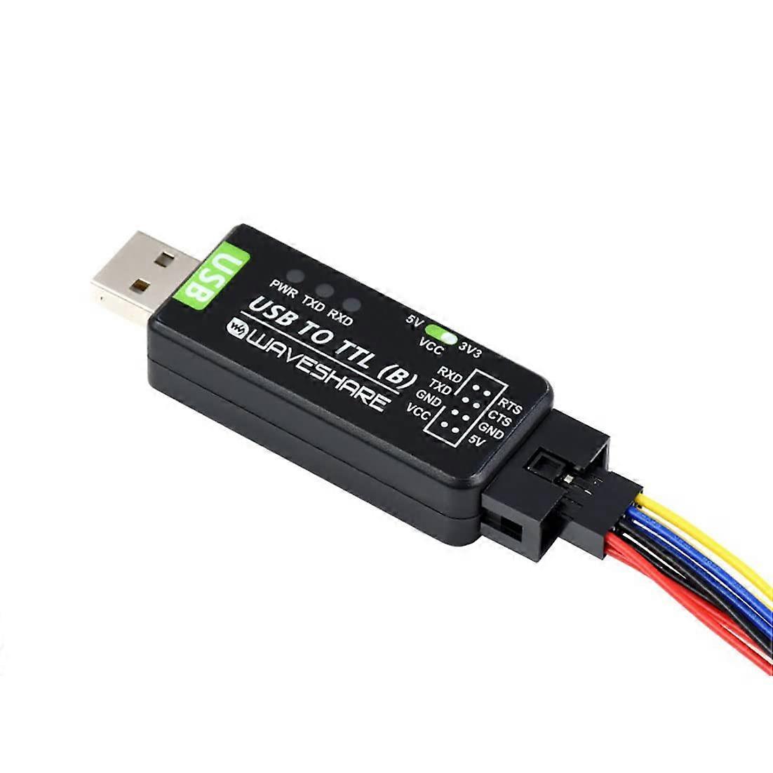 USB to TTL Converter CH343G Serial Adapter with IO Protection 3.3V 5V ESD Surge Resistance