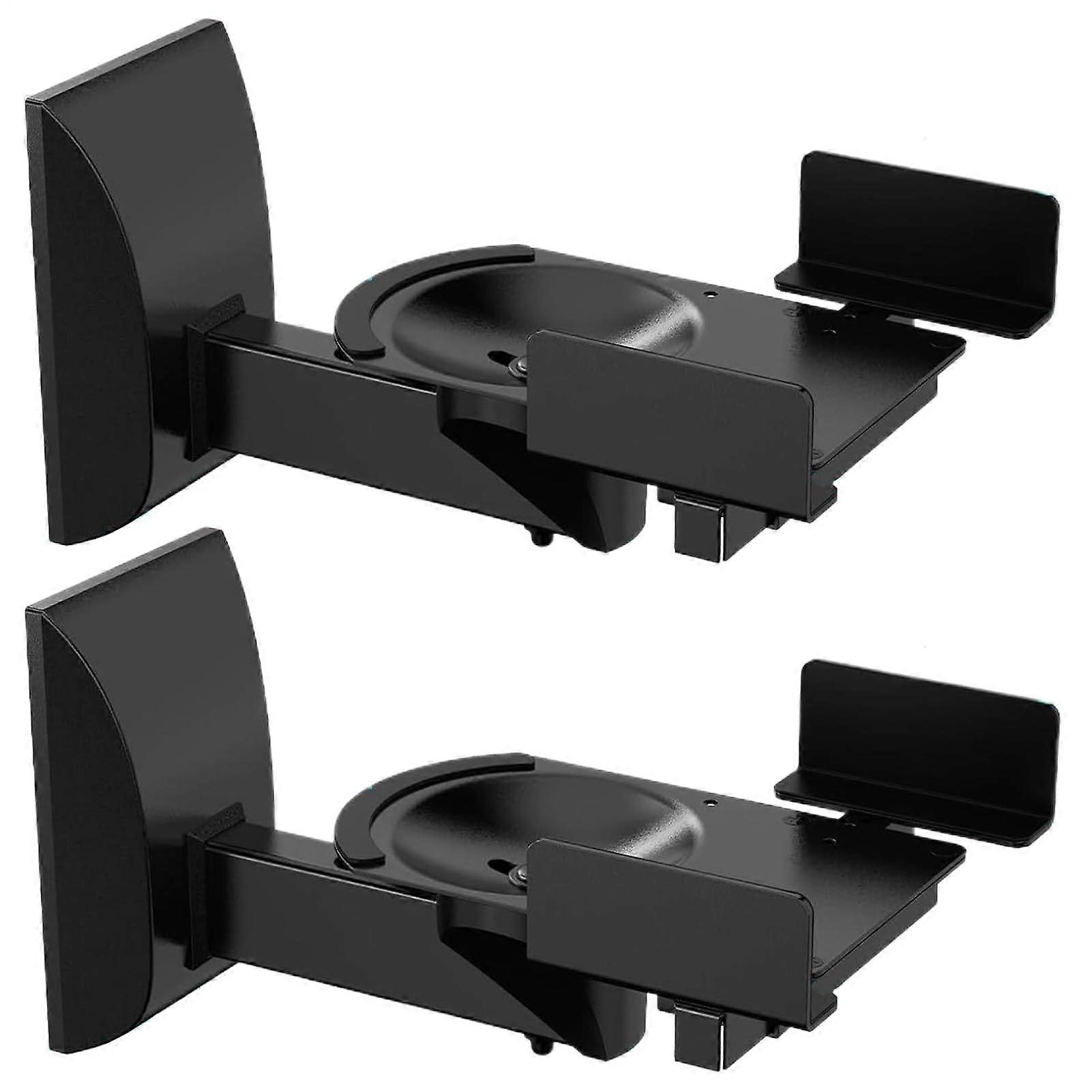 Heavy Duty Adjustable Speaker Wall Mounts with Tilt and Swivel for Large Surround Sound Speakers