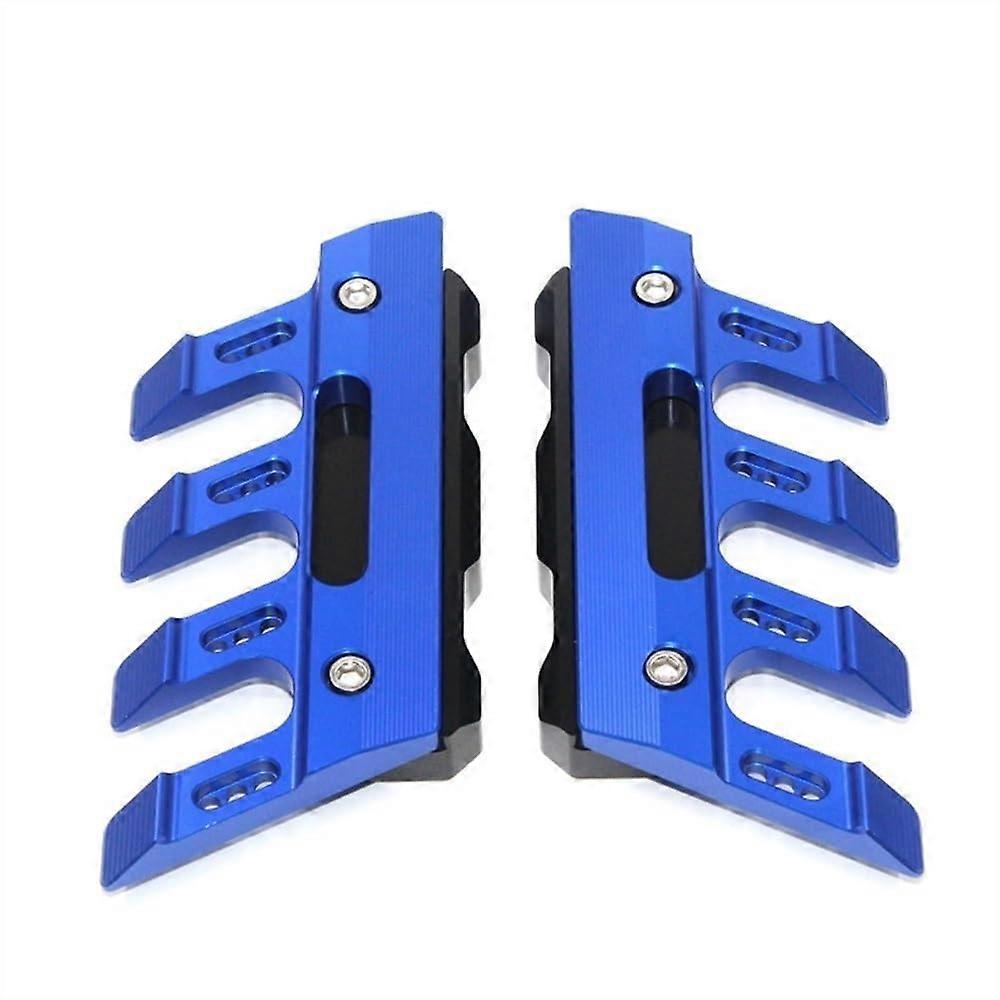 Fork Protector with Fender Guard for Kawasaki ER6N, Blue CNC Aluminum, Impact Resistant Design