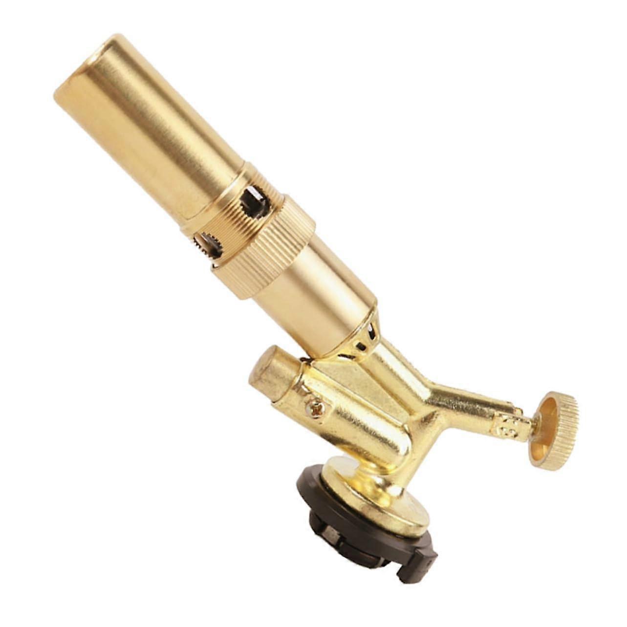 Butane Torch with Adjustable Flame Control for Cooking Welding Plumbing Camping Safety Design