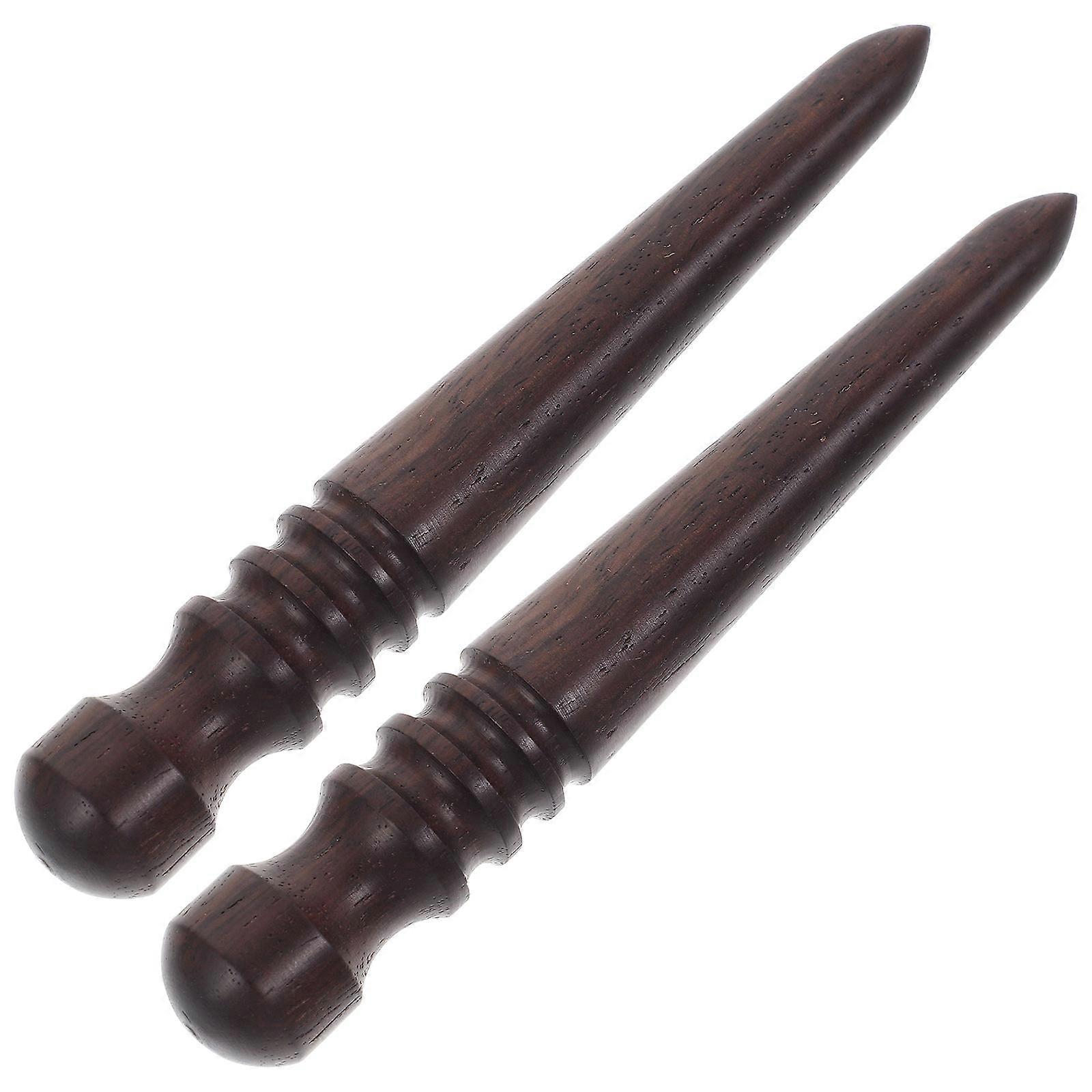 Burnishing Tool for Craft 2Pcs Wooden Grinding Burnishing Sticks