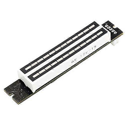 Dual 12 Level VU Meter Stereo Amplifier Board with Adjustable Lighting Speed Audio Display