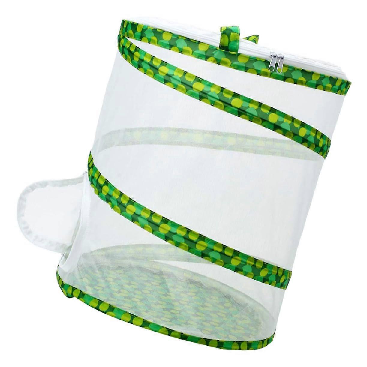 Collapsible Mesh Butterfly Habitat Cage with Transparent Viewing and Breathable Ventilation